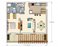 Plano vivienda en alquiler Nº 02