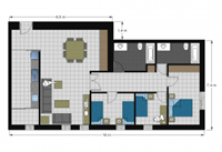 Plano vivienda en alquiler Nº 04